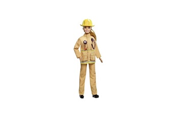 Poupée Mattel Barbie - barbie pompier - 60eme anniversaire - poupée mannequin - theme métiers