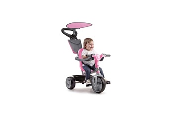 Porteur bébé Feber Feber tricycle evolutif trike baby plus music rose
