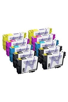 - x10 cartouches d'encre Epson 502XL compatibles (4 Noir, 2 Cyan , 2 Magenta, 2 Jaune)