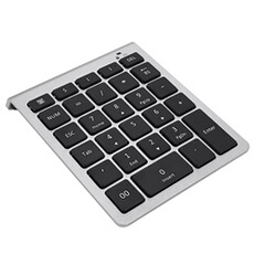 Nulea Pavé Numérique Sans Fil Bluetooth 5.0 + 2.4G - Clavier 34 Touches Rechargeable USB-C - Portable Pour Ordinateur