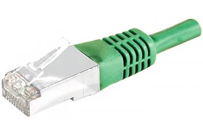 Connectique informatique CONECTICPLUS Câble ethernet cat 5e 20m ftp vert | Darty cable ethernet 5e 20m