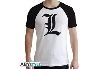 Article et décoration de fête Abysse Corp T-shirt - death note - l symbole blanc - taille l