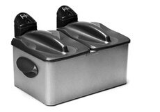 Friteuse double et mixte 2x3.5l inox Frifri f1968