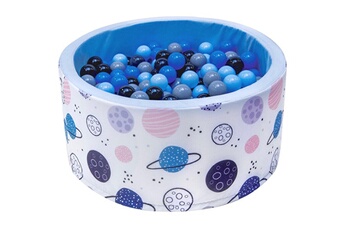 Balle, jouet sensoriel Welox Welox piscine 200 balles 90x40 cm pour bébé bleu avec planètes