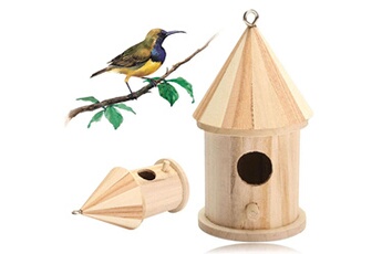 Accessoires pour la voiture GENERIQUE Nid dox nid maison maison d'oiseau maison d'oiseau boîte à oiseaux boîte à oiseaux boîte en bois ,marron
