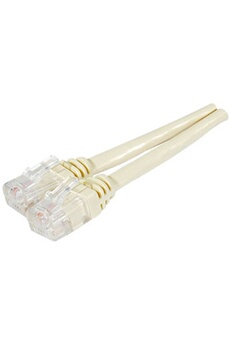 Câbles ADSL Komelec Micro KOMELEC Câble Téléphone Rj11 Adsl Torsade 20m Blanc