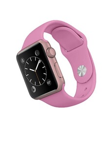 Accessoires bracelet et montre connectée Hobby Concept Bracelet de remplacement pour Apple Watch Series 1 / 2 / 3 / 4 38mm Montre en Silicone Rose