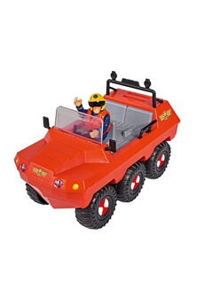 Figurine de collection Simba Toys Simba toys 109251051 - le pompier sam véhicule hydrus amphibie avec 1 figurine
