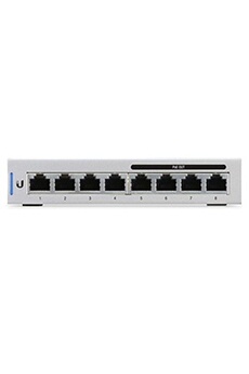 Switch réseau UBIQUITI UniFi Switch US-8-60W - Commutateur - Géré - 4 x 10/100/1000 + 4 x 10/100/1000 (PoE) - de bureau - PoE (pack de 5)