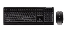 B.UNLIMITED 3.0 - Ensemble clavier et souris - sans fil - 2.4 GHz - Allemand - commutateur : CHERRY SX - noir