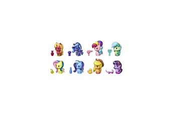Figurine pour enfant Hasbro My little pony ? Coffret de 8 figurines cutie mark crew décompte confettis festifs et 14 accessoires surprises - 3,5 cm