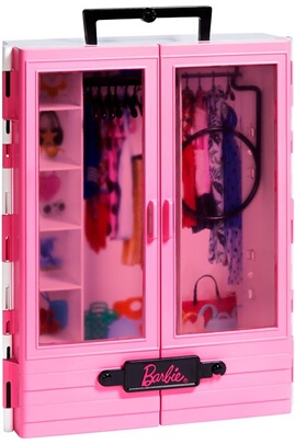 Poupon Mattel - Barbie fashionistas - Dressing - GBK11 - Pour ranger les vêtements  accessoires barbie - Neuf
