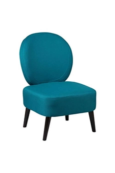 skalan - fauteuil crapaud tissu coloris bleu canard -