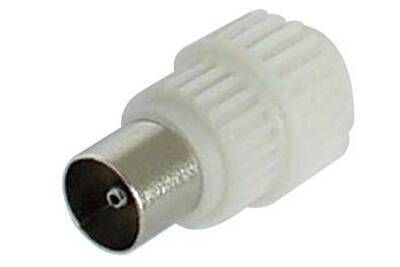 Câble et Connectique CONECTICPLUS Connecteur d'antenne tv mâle 9.5mm  blanc | Darty
