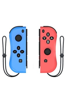 Paire de manettes Nintendo Switch Joy-Con Gauche Et Droit de Remplacement (Bleu + rose)