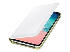LED View Cover EF-NG970 - Etui à rabat pour téléphone portable - blanc - pour Galaxy S10e, S10e (Unlocked), S10e Enterprise Edition