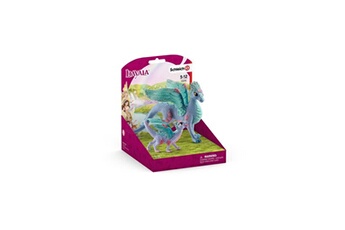 Figurine pour enfant Alpexe Schleich - figurine dragon aux fleurs et son petit