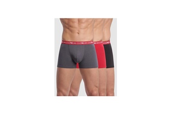 Accessoire de déguisement Alpexe Dim coton stretch boxer x3 gris plomb/rouge chili/noir - taille xxl