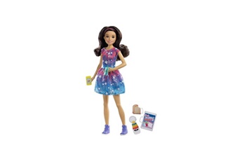 Poupée Alpexe Barbie - coffret babysitter brune - poupée mannequin - 3 ans et +