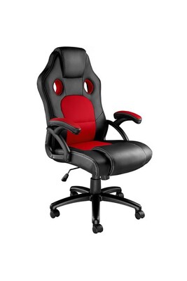 Chaise gaming Tectake Chaise gamer TYSON - noir/rouge