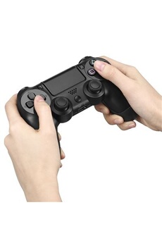 Manette sans fil Bluetooth pour PS4, Contrôleurs pour Playstation 4 Double Shock- Noir
