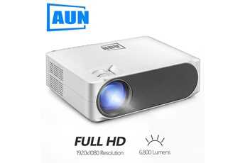 Vidéoprojecteur Aun Akey6s full hd vidéoprojecteur 6800 lumens 1920*1080p android 6.0 wifi 4k 3d home cinema blanc