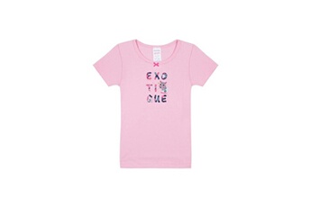 Accessoire de déguisement Alpexe Absorba maillot de corps t-shirt rose camélia fille - taille 4 ans