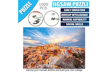 Autres jeux créatifs AUCUNE Cadeau de vacances éducatif pour enfants adultes puzzle toy 1000pc paysage puzzle 2mm