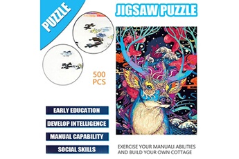 Autres jeux créatifs AUCUNE Cadeau de vacances éducatif pour enfants adultes puzzle toy 500pc paysage puzzle 2mm