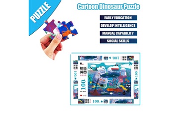 Autres jeux créatifs AUCUNE Enfants adulte parenting ocean puzzle 100 pièces éducatif puzzle game toy bleu