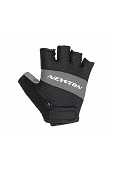 gants vélo newton gants velo court adulte tech gris-noir s (paire sur carte)