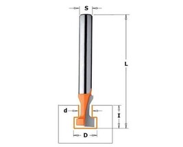 CMT Orange Tools Fraise Rayon Convexe HWM S12 D19,05 R15,87 X 31,7 - Outil Précision Bois