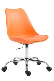 fauteuil de bureau clp trading clp chaise de bureau toulouse à coque en plastique , orange