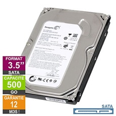 Disque Dur Interne Seagate Disque Dur 500Go Sata 3.5 Seagate St3500312Cs 20Mm 5900Rpm 8Mo