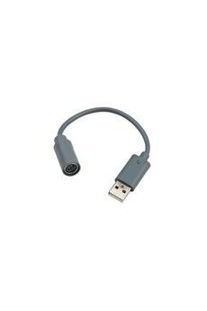 Connectique et chargeur console Hobby Tech Adaptateur USB manette XBOX 360 Blanc HobbyTech