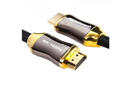 Connectique Audio / Vidéo Techexpert Câble hdmi 2.1 8k 4k 120hz professionnel 1m ultra hd 3d hdr earc 48gb/sec techexpert