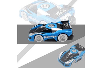 Circuit voitures AUCUNE Mini cascade haute vitesse avec télécommande légère off road vehicle car toy toy bleu