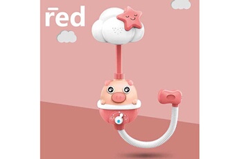 Autres jeux créatifs AUCUNE Bébé jouets de bain électrique porc spray eau douche baignoire robinet enfants salle de bains cadeau rouge