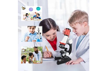 Autres jeux créatifs AUCUNE Early education kids 1200x microscope à mise au point réglable avec kit de jouet jouet
