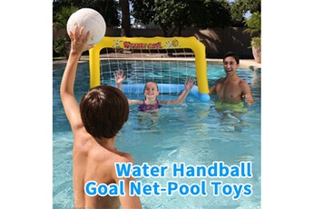 Autres jeux créatifs AUCUNE Flottant piscine eau but de handball net-piscine jouets pour l'été natation jeu de sports nautiques jaune