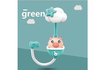 Autres jeux créatifs AUCUNE Bébé jouets de bain électrique porc spray eau douche baignoire robinet enfants salle de bains cadeau vert