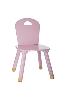 chaise atmosphera for kids atmosphera kids - chaise enfant en bois douceur - rose - douceur