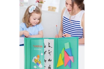 Autre jeux éducatifs et électroniques Generic Enfants multifonctionnel tangram magnetic puzzle magnetic puzzle toy bt936