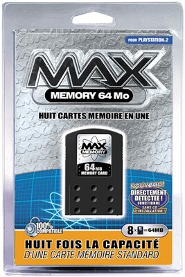 Autre accessoire gaming Datel Bigben Carte Mémoire Max Memory pour PlayStation 2