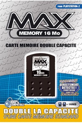 Autre accessoire gaming Datel Bigben Carte Mémoire Max Memory pour PlayStation 2