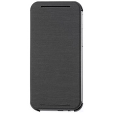 Coque Rabat Flip Case pour HTC One (M8), Grise