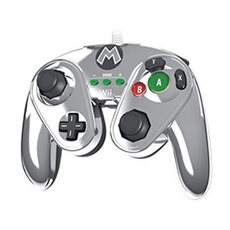 Manette Nintendo Fight Pad Pour Wii U Edition Limitée Mario Métal