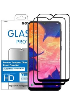 Protection d'écran pour smartphone NOVAGO Protection écran pour Samsung Galaxy A50 - 2 Films en Verre trempé résistant Anti Choc et Anti Explosion d'écran recouvrant tout l'écran []