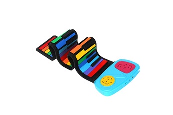 Autre jeux éducatifs et électroniques AUCUNE Flexible roll up electronic soft portable 49 touches clavier piano cadeau pour les enfants bleu