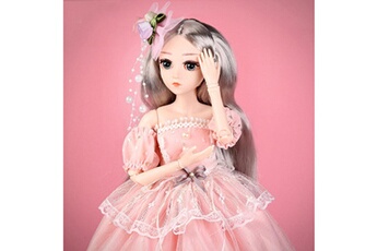 Autre jeux éducatifs et électroniques AUCUNE Fashion girl joints doll simulation 3d doll cuddle gift soft body for girl toy